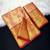 red woven kanchipuram silk blend saree with blouse piece