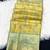 sky blue woven kanchipuram silk blend saree with blouse piece