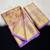 pink woven kanchipuram silk blend saree with blouse piece