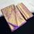 purple woven kanchipuram silk blend saree with blouse piece