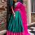 Aesthetics Teal Green Silk Half Saree Lehenga With Embroidered Dupatta
