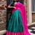 Aesthetics Teal Green Silk Half Saree Lehenga With Embroidered Dupatta
