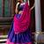 Classic Navy Blue Zari Weaving Silk Traditional Half Saree Lehenga