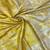yellow woven kanchipuram silk blend saree with blouse piece
