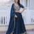 Royal Navy Blue Zari Embroidery Silk Wedding Wear Lehenga Choli