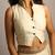 Ivory embroidered raw silk co ord set