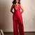 Pink embroidered raw silk co ord set