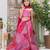 Pink Tiered Lehenga Choli Set