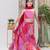 Pink Tiered Lehenga Choli Set