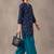 women printed regular cotton kurta with patiala