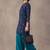 women printed regular cotton kurta with patiala