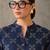 women printed regular cotton kurta with patiala