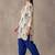 women floral printed regular cotton kurta with patiala