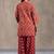 women floral printed regular cotton kurta with patiala