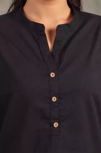 women ethnic motifs regular cotton kurta with patiala