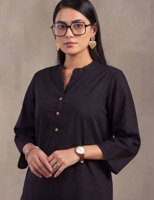 women ethnic motifs regular cotton kurta with patiala 6