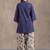 women ethnic motifs regular cotton kurta with harem pants