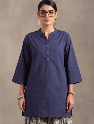 women ethnic motifs regular cotton kurta with harem pants 6
