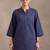women ethnic motifs regular cotton kurta with harem pants