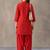 women printed regular cotton kurta with patiala