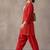 women printed regular cotton kurta with patiala