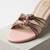 Pink knot artificial leather sliders