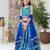 blue color  Bandhani Lehenga Choli Set