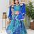 blue color  Bandhani Lehenga Choli Set