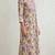 Yellow marron hand block  printed with embroidered a line cotton suit  with pajama