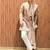 Men's beige silk blend embroidered – stylish festive ethnic wear
