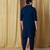 Men's blue viscose rayon embroidered – stylish festive ethnic wear