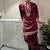 Men's maroon viscose rayon embroidered – stylish festive ethnic wear