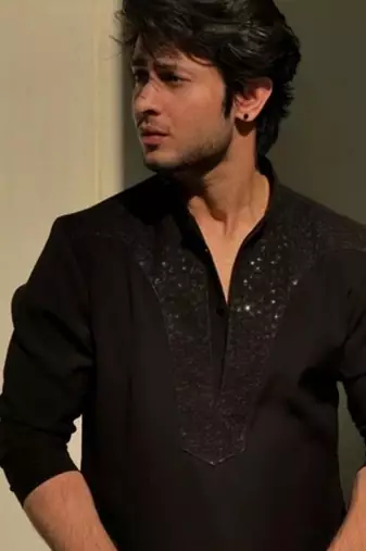 Men's black viscose rayon embroidered – stylish festive ethnic wear