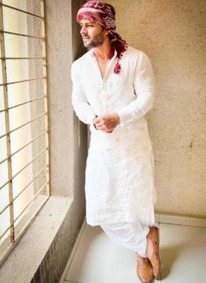 Men's white viscose rayon embroidered – stylish festive ethnic wear 1