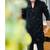 Men's black georgette embroidered – stylish festive ethnic wear