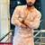 Men's beige silk blend embroidered – stylish festive ethnic wear