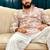Men's beige silk blend embroidered – stylish festive ethnic wear