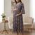 Multicolor cotton printed maternity dress for women