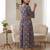 Multicolor cotton printed maternity dress for women