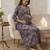 Multicolor cotton printed maternity dress for women