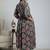 Multicolor cotton printed maternity dress for women