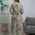 Multicolor cotton printed maternity dress for women