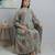 Multicolor cotton printed maternity dress for women