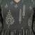 Green cotton printed maternity dress for women