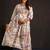 Multicolor cotton printed maternity dress for women