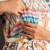 Multicolor cotton printed maternity dress for women