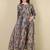 Multicolor cotton printed maternity dress for women