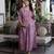 Lavender cotton printed maternity dress for women