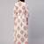 Lavender cotton printed maternity dress for women