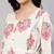 Off white cotton printed maternity dress for women